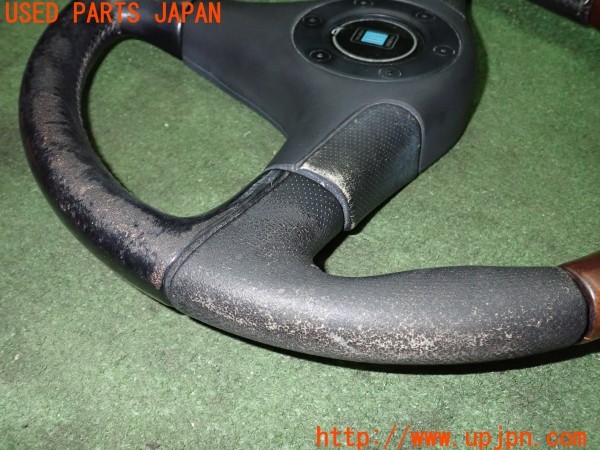 3UPJ=26110617]GTO(Z16A)前期 NARDI ナルディ Z5 マホガニーウッド ブラックレザー ステアリング 360mm 中古_m3