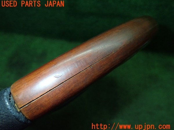 3UPJ=26110617]GTO(Z16A)前期 NARDI ナルディ Z5 マホガニーウッド ブラックレザー ステアリング 360mm 中古_m4