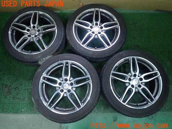 3UPJ=26240919]ベンツ CLA180(117942 X117)純正 AMG A1764010700 ホイール 18×7.5J +52 PCD112 5穴 4本 中古_m0