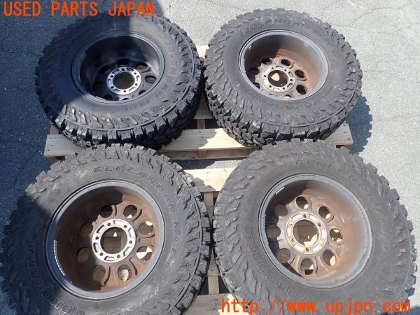 3UPJ=26570904]ハイラックスサーフ(RZN185W)前期 社外 タイヤホイール 16×8J ±0 PCD139.7 6穴 4本 中古_m4