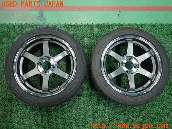 3UPJ=26590917]ユーノス ロードスター Sスペシャルパッケージ(ND5RC)前期 RAYS TE37 SONIC SL ホイール 16×7J +34 PCD100 4穴 2本 中古 _m0