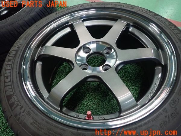 3UPJ=26590917]ユーノス ロードスター Sスペシャルパッケージ(ND5RC)前期 RAYS TE37 SONIC SL ホイール 16×7J +34 PCD100 4穴 2本 中古 _m2