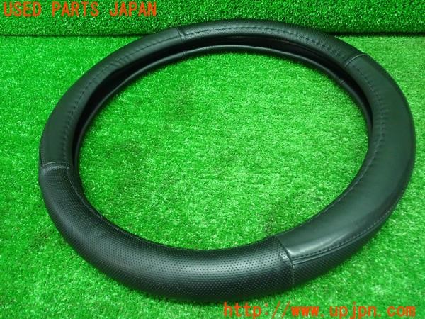3UPJ=26660001]スペーシア カスタムHV XSターボ(MK53S)社外 ステアリングカバー ハンドルカバー 37X9.5 GHD-D001 中古_m2