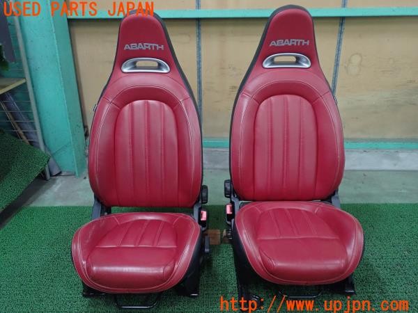 3UPJ=26770609]アバルト 595 ツーリズモ(31214T)純正 シートセット 運転席 助手席 レール付き 中古_m0