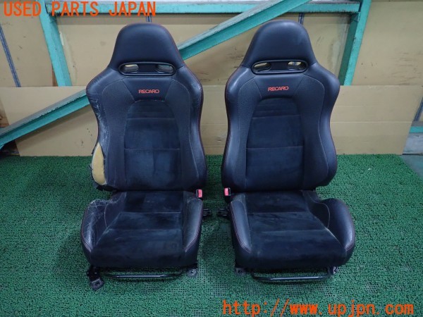 3UPJ=26830609]ランサーエボリューションIX MR(CT9A)純正 RECARO レカロ シートセット レール付き 中古_m0