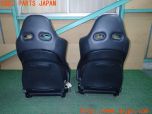 3UPJ=26830609]ランサーエボリューションIX MR(CT9A)純正 RECARO レカロ シートセット レール付き 中古_s1