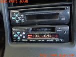 3UPJ=26890518]いすゞ ピアッツァ(JR120)Panasonic パナソニック CD/カセットプレーヤー CX-DX33D CQ-GX33D 1DIN×2  難有 中古_s4