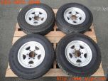 3UPJ=26950916]ハイラックスサーフ(LN130G)BRIDGESTONE ブリヂストン CV645 ホイール 15×6.5JJ +30 PCD139.7 6穴 4本 中古_s0