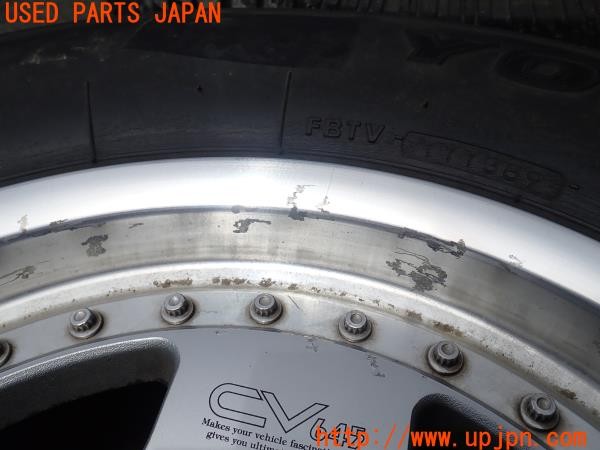 3UPJ=26950916]ハイラックスサーフ(LN130G)BRIDGESTONE ブリヂストン CV645 ホイール 15×6.5JJ +30 PCD139.7 6穴 4本 中古_m2