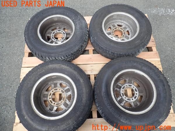 3UPJ=26950916]ハイラックスサーフ(LN130G)BRIDGESTONE ブリヂストン CV645 ホイール 15×6.5JJ +30 PCD139.7 6穴 4本 中古_m4