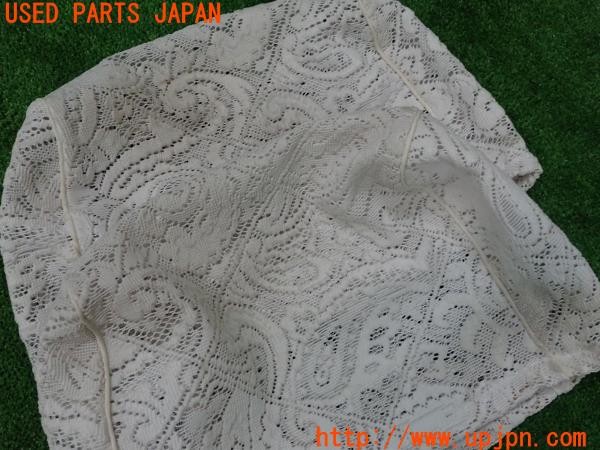 3UPJ=26970608]ステージア 25RS(WGC34)後期 純正 レース ハーフシートカバー 運転席 助手席 4点 中古_m3