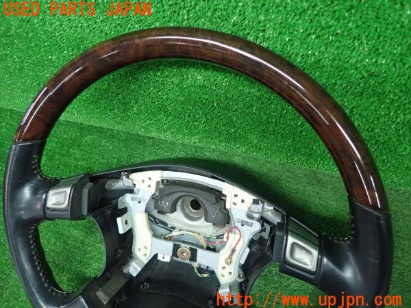 3UPJ=26970617]ステージア 25RS(WGC34)後期 純正 ステアリング 390mm 中古_m1