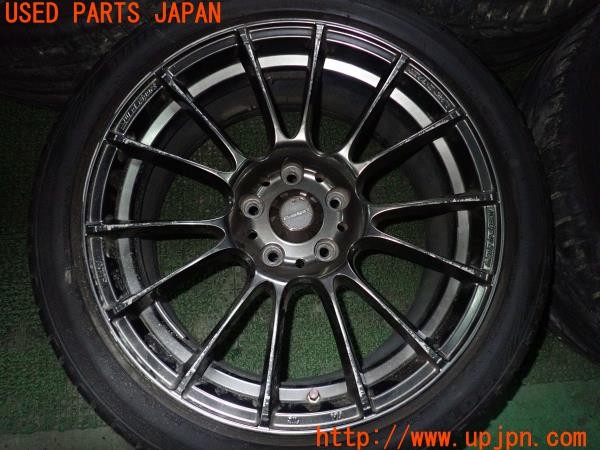 3UPJ=27060919]インプレッサ WRX-STI(GRB A型)Weds Sport ウェッズ SA-72R タイヤホイール 18×8.5J +50 PCD114.3 5穴 4本 中古_m3