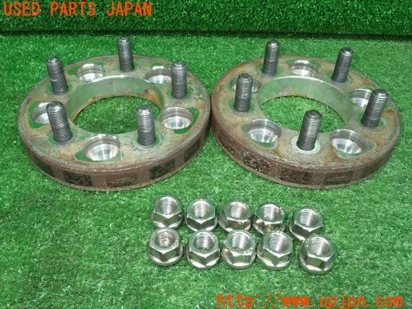 3UPJ=27080971]インプレッサ WRX STI(GDB D型)KYO-EI 協永産業 KICS ワイドトレッドスペーサー① M12×P1.5 PCD100 20mm 5穴 中古_m0