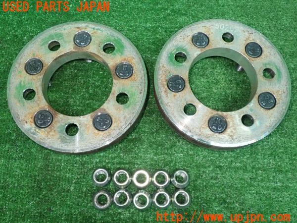 3UPJ=27080971]インプレッサ WRX STI(GDB D型)KYO-EI 協永産業 KICS ワイドトレッドスペーサー① M12×P1.5 PCD100 20mm 5穴 中古_m1
