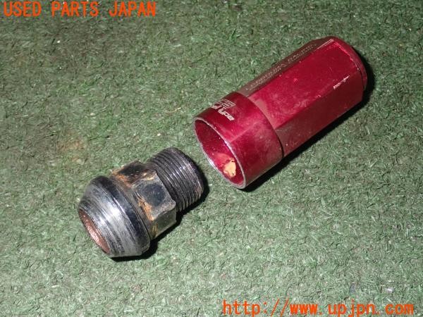 3UPJ=27530967]ランサーエボリューション6 GSR(CP9A)KYO-EI Kics LEGGDURA RACING 2pcs Shell Type ホイールナット M12×P1.5 中古_m3