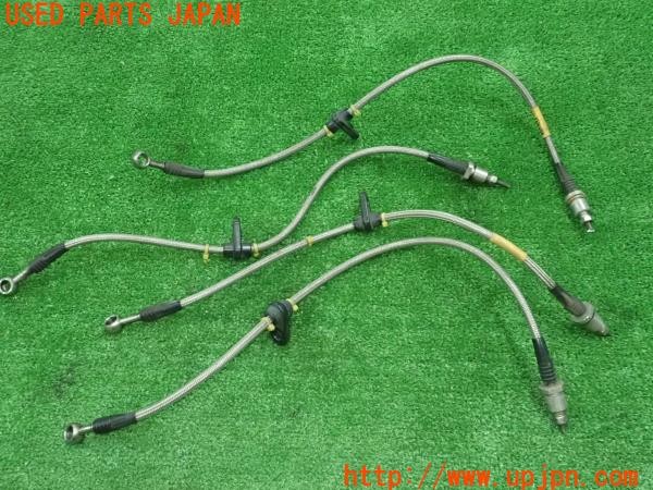 3UPJ=27580317]WRX S4 STI Sports(VAG F型)Kinokuni キノクニ RUNMAX ランマックス ブレーキホース メッシュライン 中古_m0