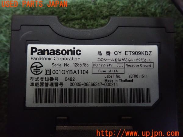 3UPJ=27840503]ルノー メガーヌ R.S.(ルノー・スポール)(DZF4R)Panasonic パナソニック CY-ET909KDZ ETC車載器 中古_m4