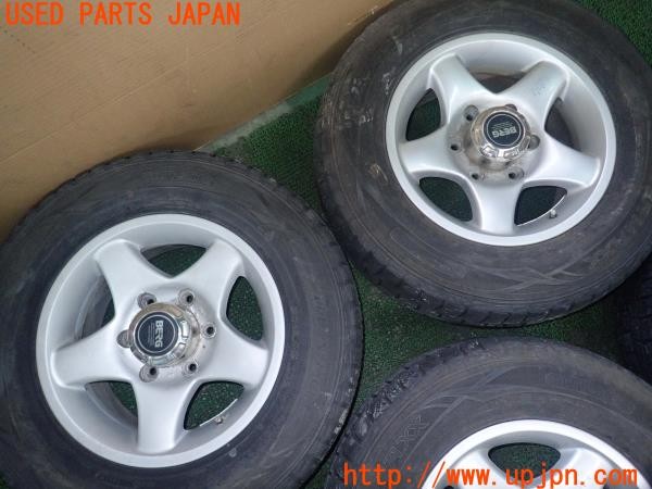 3UPJ=27890916]ハイエースワゴン(KZH106W)BERG NR595 ホイール 15×6.5J +30 PCD139.7 6穴 4本 中古_m1