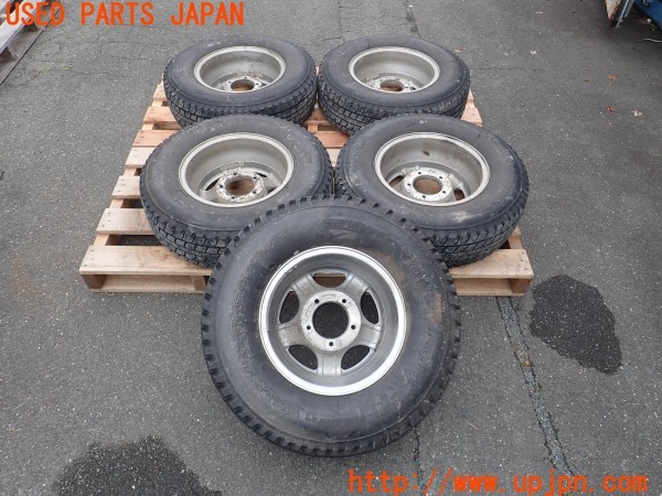 3UPJ=27900916]三菱ジープ(J55)社外 ホイール 15×6J ±0 PCD139.7 5穴 5本 中古_m1