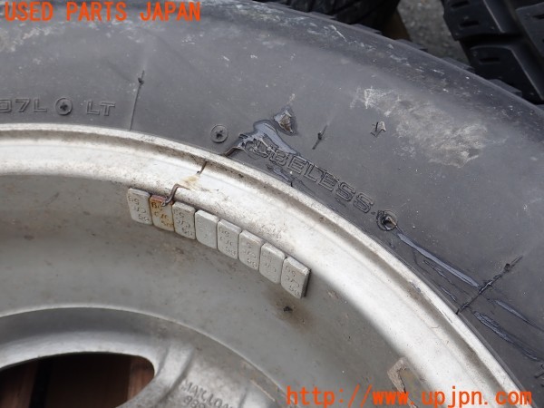 3UPJ=27900916]三菱ジープ(J55)社外 ホイール 15×6J ±0 PCD139.7 5穴 5本 中古_m4