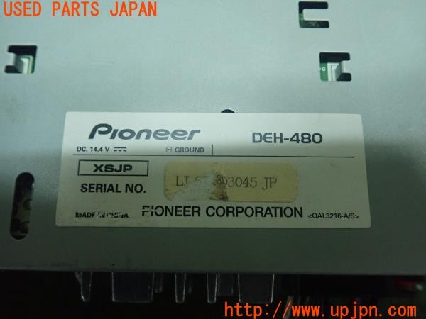 3UPJ=27910518]インプレッサ WRX STI(GDB F型)carrozzeria カロッツェリア DEH-480 CDプレーヤー 中古_m3