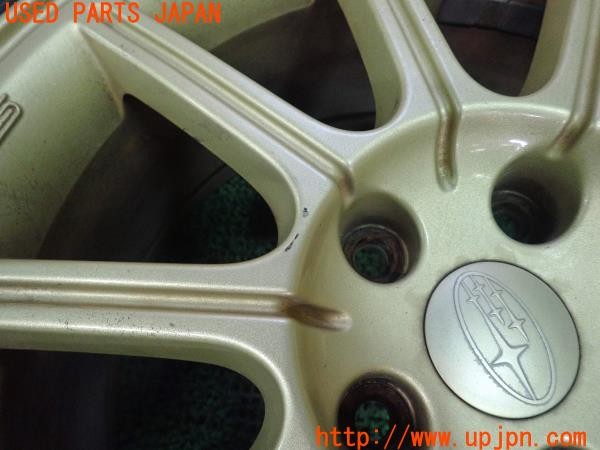 3UPJ=27910962]インプレッサ WRX STI(GDB F型)純正 ホイール 17×8JJ +53 PCD114.3 5穴 2本 中古_m1