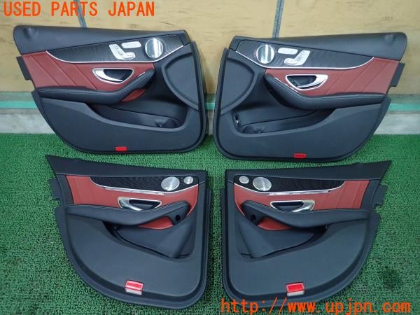 3UPJ=27920637]ベンツ C220 d ステーションワゴン(205214 S205)純正 純正 ドア内張り パワーウインドウスイッチ付 WS205DP 4枚セット 中古_m0