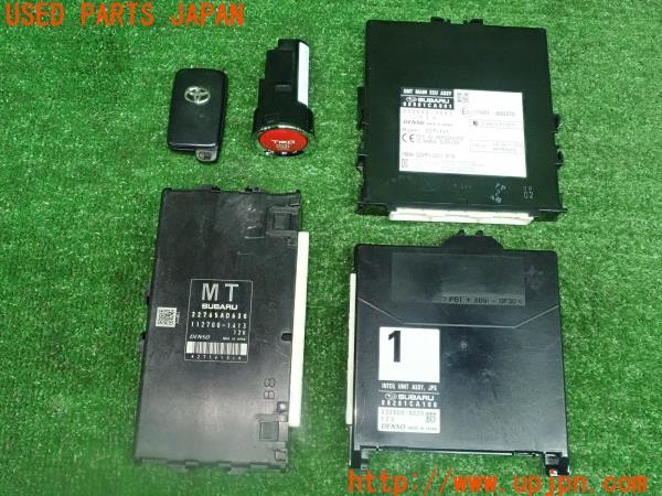 3UPJ=27960517]86(BRZ)(ZN6 A型)純正 エンジンコンピューター一式 ECU スマートキー イモビライザー 5点 中古_m0