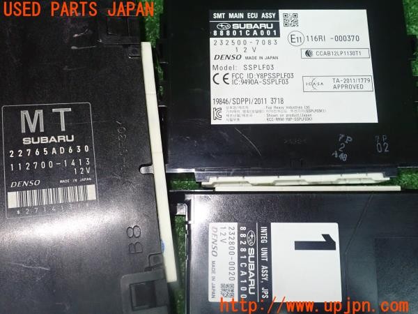 3UPJ=27960517]86(BRZ)(ZN6 A型)純正 エンジンコンピューター一式 ECU スマートキー イモビライザー 5点 中古_m4