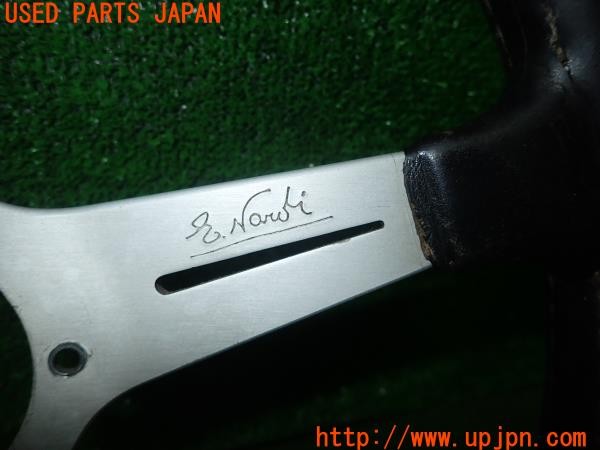 3UPJ=27970617]ギャラン VR-4RS(E38A)NARDI ナルディ ステアリング 350mm 中古_m4