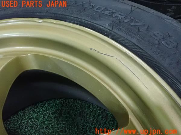 3UPJ=27980918]スカイライン 25GT-X(ER34)前期 社外 17インチホイール 17×8JJ+38 9JJ+45 PCD114.3 5穴 4本 中古_m3