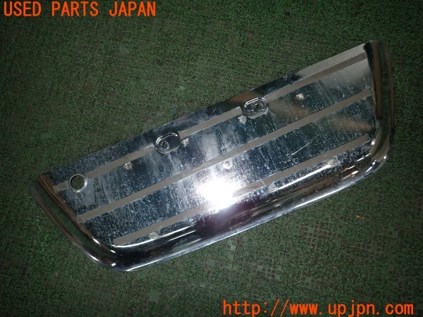 3UPJ=28010001]ランクル100(UZJ100W)前期 社外 ライセンスプレート メッキライセンスプレート  メッキカバー 中古_m1