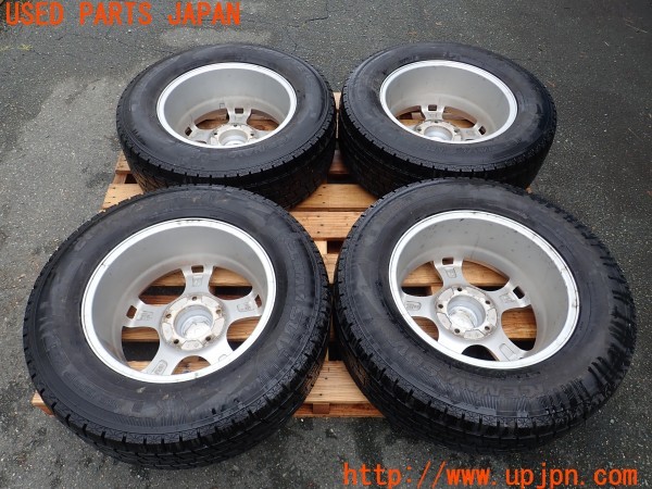 3UPJ=28010919]ランクル100(UZJ100W)前期 Weds ウェッズ KEELER FORCE ホイール 18×8J +52 PCD150 5穴 4本 中古_m1