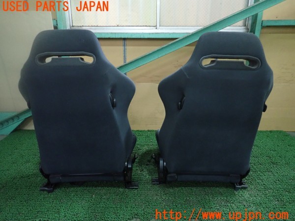 3UPJ=28020609]ランサーエボリューションII GSR(CE9A)純正 RECARO レカロ シートセット セミバケットシート 運転席 助手席 レール付き 中古_m1