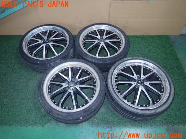 3UPJ=28160920]エクリプス スパイダー(D53A)STEINER シュタイナー LG5 ホイール 19×8J +45 PCD114.3 5穴 4本 中古_m0