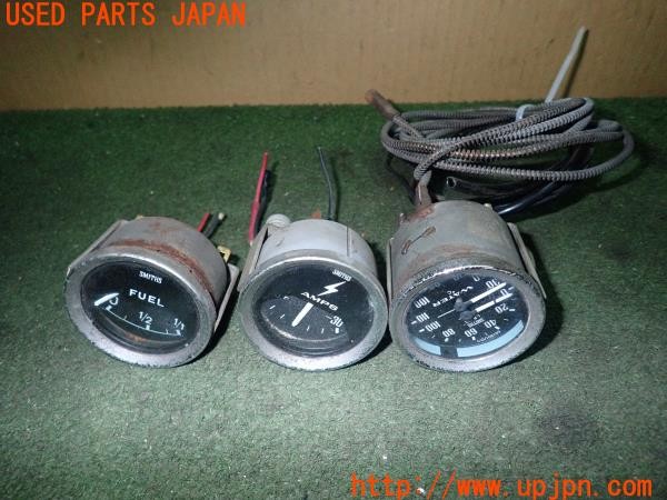 3UPJ=28180500]スーパーセブン・スポーツカー・カンパニー スーパー7(カナディアンセブン)SMITHS メーター 電圧 燃料 水温 油温 52φ 中古_m0