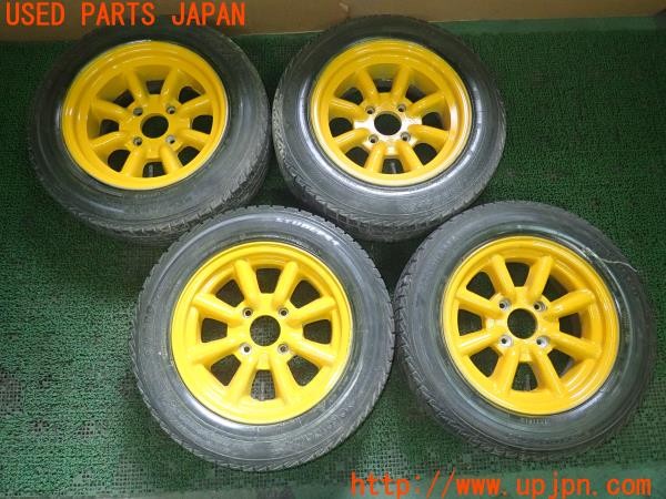 3UPJ=28180915]スーパー7(カナディアンセブン)Watanabe ワタナベ ホイール 14×6J 6.5J オフセット不明 PCD114.3 4穴 4本 中古_m0