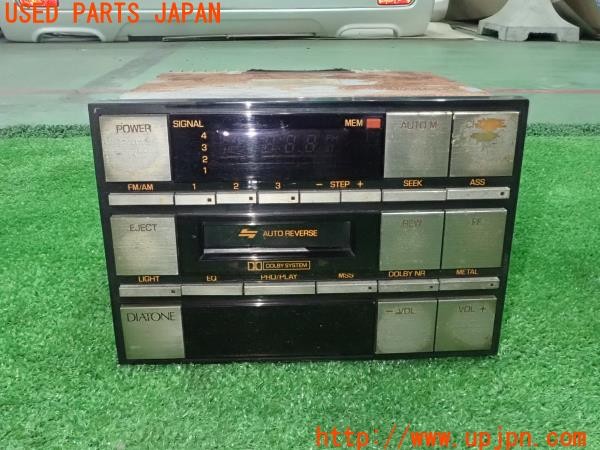 3UPJ=28220518]スタリオン GSR-VR(A187A)後期 純正 diatone ダイヤトーン MB359545 RX-381FY カセットデッキ ラジオ 中古_m0