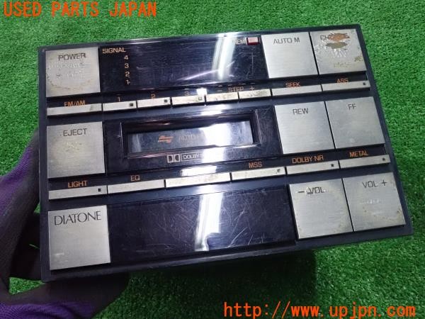 3UPJ=28220518]スタリオン GSR-VR(A187A)後期 純正 diatone ダイヤトーン MB359545 RX-381FY カセットデッキ ラジオ 中古_m3