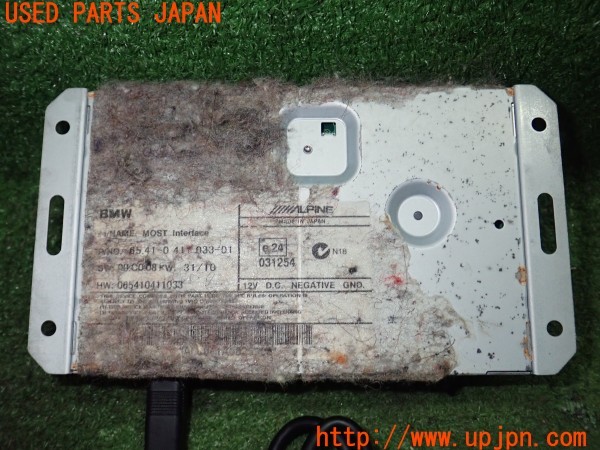 3UPJ=28230579]BMW 650i カブリオレ(EK48 E64)後期 純正 ALPINE アルパイン 65.41-0 411 033-01 モストインターフェイス 中古_m4