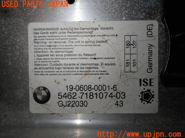 3UPJ=28230715]BMW 650i カブリオレ(EK48 E64)後期 純正 5462 7181074-03 ロールオーバーバー 中古_m4