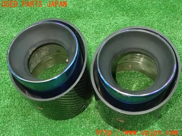 3UPJ=28350012]BMW ミニ(MINI)クーパーS(XR20M F56)社外 マフラーカッター カーボン 中古_m2