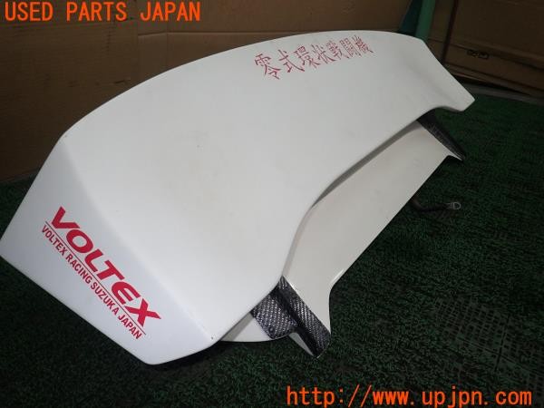 3UPJ=28390057]シビック タイプR(EP3)前期 VOLTEX ボルテックス リアスポイラー GTウィング 純正スポイラー付き 中古_m1