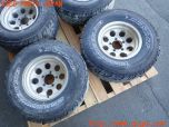 3UPJ=28680916]三菱ジープ(J53)社外 ホイール 15×8J +19 PCD139.7 5穴 4本 中古_s1