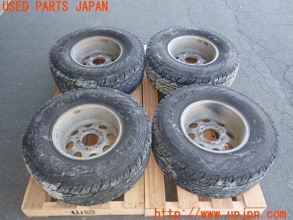 3UPJ=28680916]三菱ジープ(J53)社外 ホイール 15×8J +19 PCD139.7 5穴 4本 中古_m3