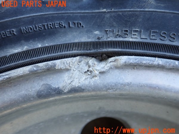3UPJ=28680916]三菱ジープ(J53)社外 ホイール 15×8J +19 PCD139.7 5穴 4本 中古_m4