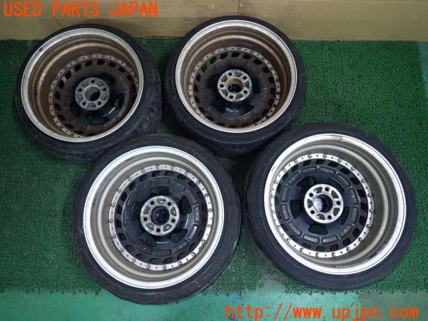 3UPJ=28730906]フェアレディZ 300ZX 2シーター(Z32)前期 SSR Formula AERO SPOKE ホイール 18×9.5J-26 12J-45 PCD114.3 5穴 4本 中古_m1