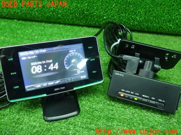 3UPJ=28750579]マセラティ ギブリ(MG30D M157)COMTEC コムテック ZERO703V ZDR-013 レーダー探知機＆ドライブレコーダー セット 中古_m4
