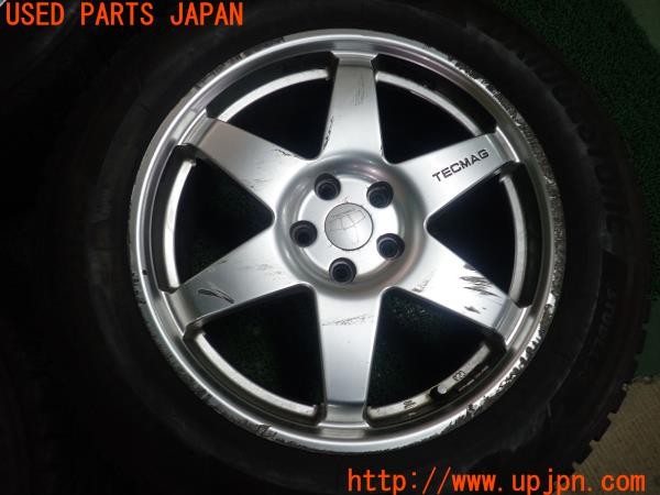 3UPJ=28860919]ボルボ XC40 B4 AWD Rデザイン(XB420TXCM)TECMAG テクマグ ホイール 18×7.5J +55? PCD108 5穴 4本 中古_m1